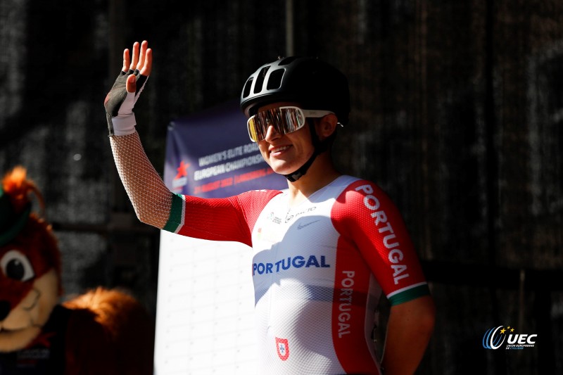 European Championships Munich 2022 - 2022 UEC Road Elite European Championships - Women's Road Race - 21/08/2022 - Maria Martins (POR) - photo Ivan Benedetto/UEC/SprintCyclingAgency?2022